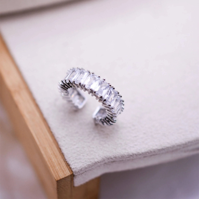 Δαχτυλίδι Sparkle ασημί