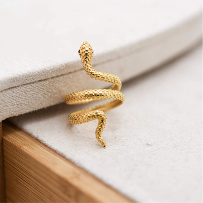 Δαχτυλίδι Snake χρυσό
