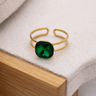 Δαχτυλίδι Valeria Emerald χρυσό