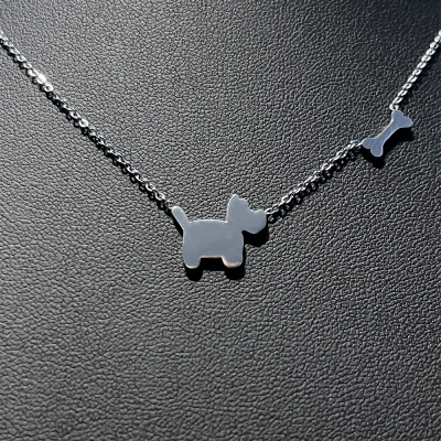 Κολιέ Dogo ασημί