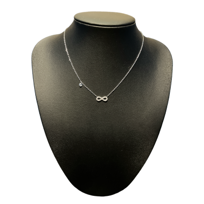 Κολιέ Endless ασημί