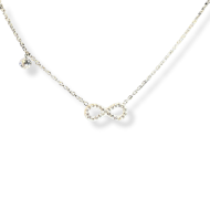 Κολιέ Endless ασημί Κολιέ Endless ασημί