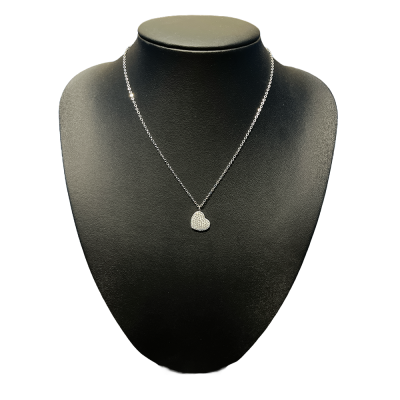 Κολιέ Valentine λευκό ασημί