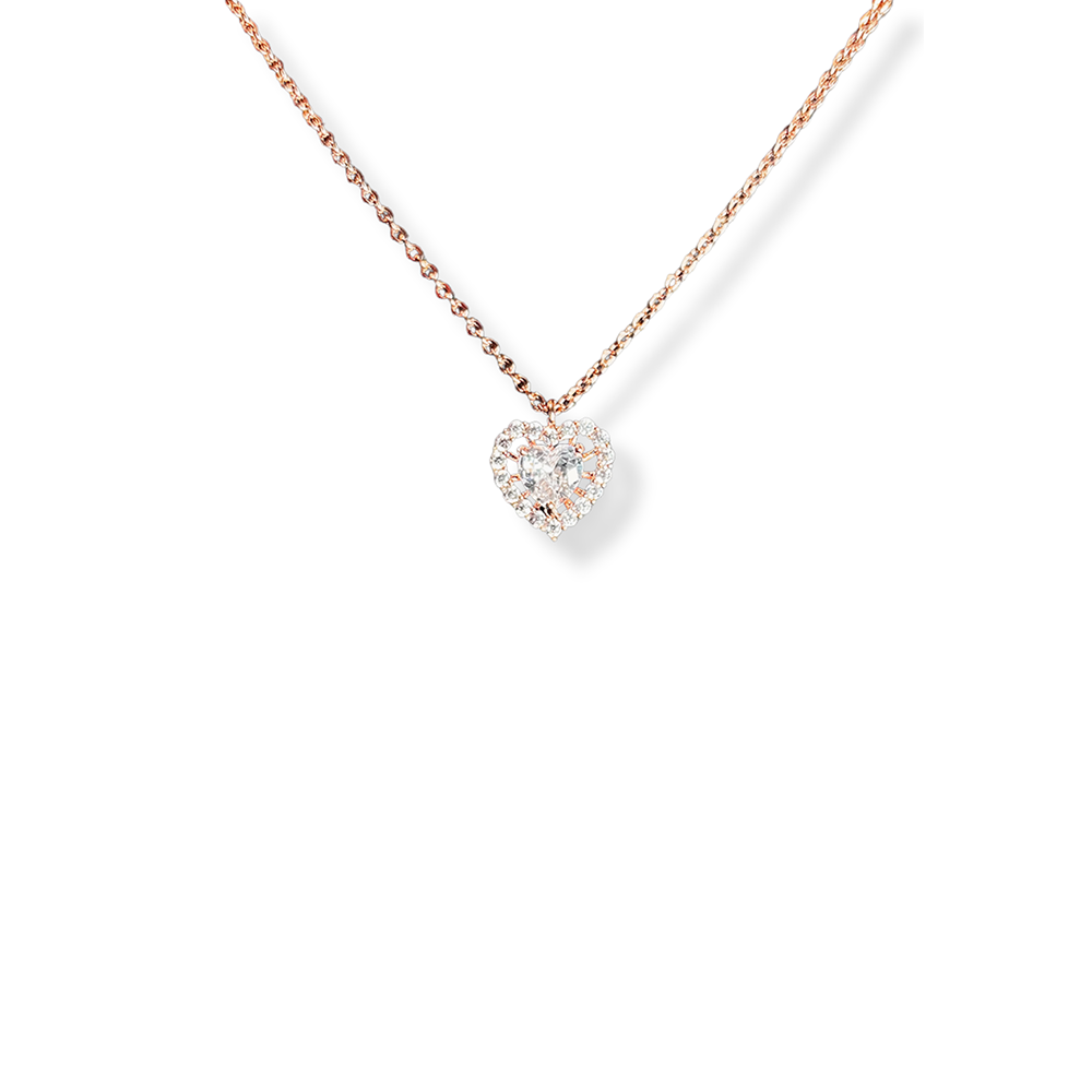 Κολιέ Rose ροζ χρυσό