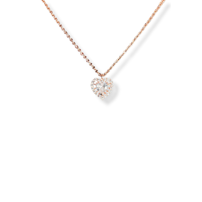 Κολιέ Rose ροζ χρυσό