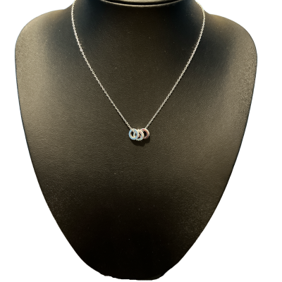 Κολιέ Cassia ασημί