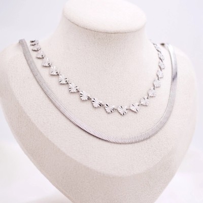 Κολιέ Glow ασημί