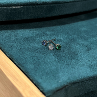 Σετ 2+1 καρφωτά σκουλαρίκια με στρόγγυλη πέτρα 2.5 mm Wonder