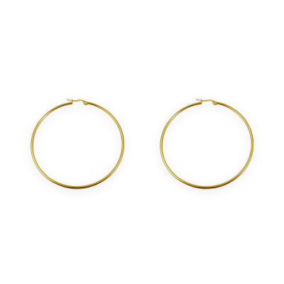 Σκουλαρίκια Night Loops Large χρυσά