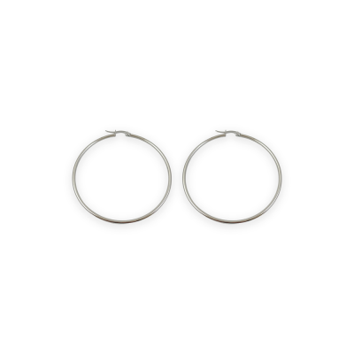 Σκουλαρίκια Night Loops Medium ασημί