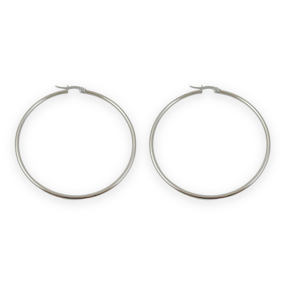 Σκουλαρίκια Night Loops XLarge ασημί