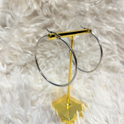 Σκουλαρίκια Night Loops Medium ασημί