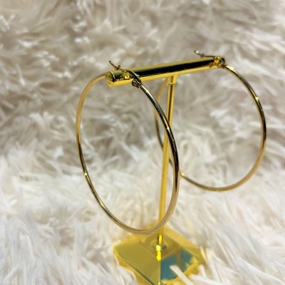 Σκουλαρίκια Night Loops Large χρυσά