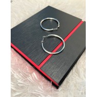 Σκουλαρίκια Moon ασημί