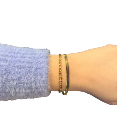 Βραχιόλι Twister χρυσό