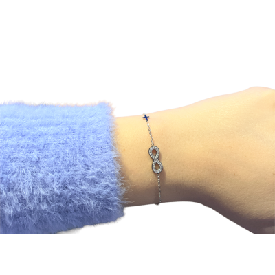 Βραχιόλι Infinity Cross ασημί