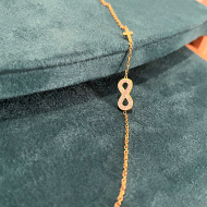 Βραχιόλι Infinity Cross χρυσό