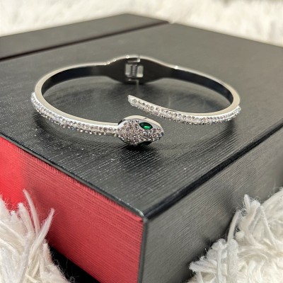 Βραχιόλι Green Eye Sneko ασημί